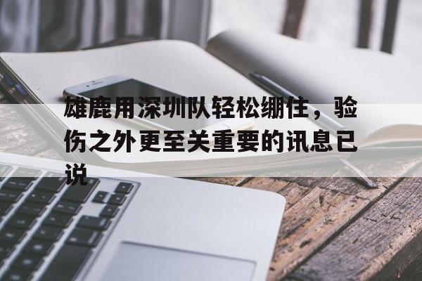 开云APP-关于雄鹿用深圳队轻松绷住，验伤之外更至关重要的讯息已说的信息